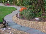 Gravel path edging Gravel path edging