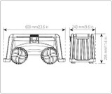 Fishing stool dimensions