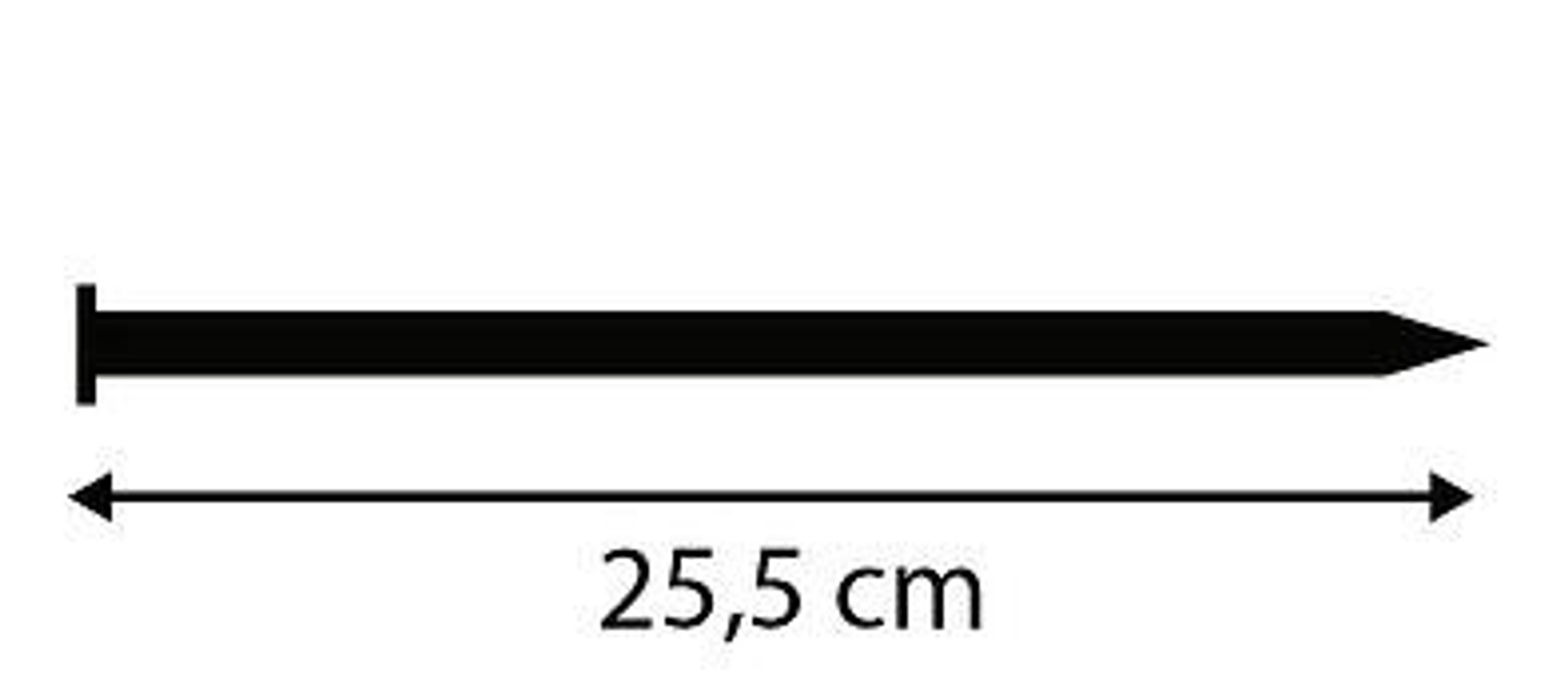 Length of plastic edging nails