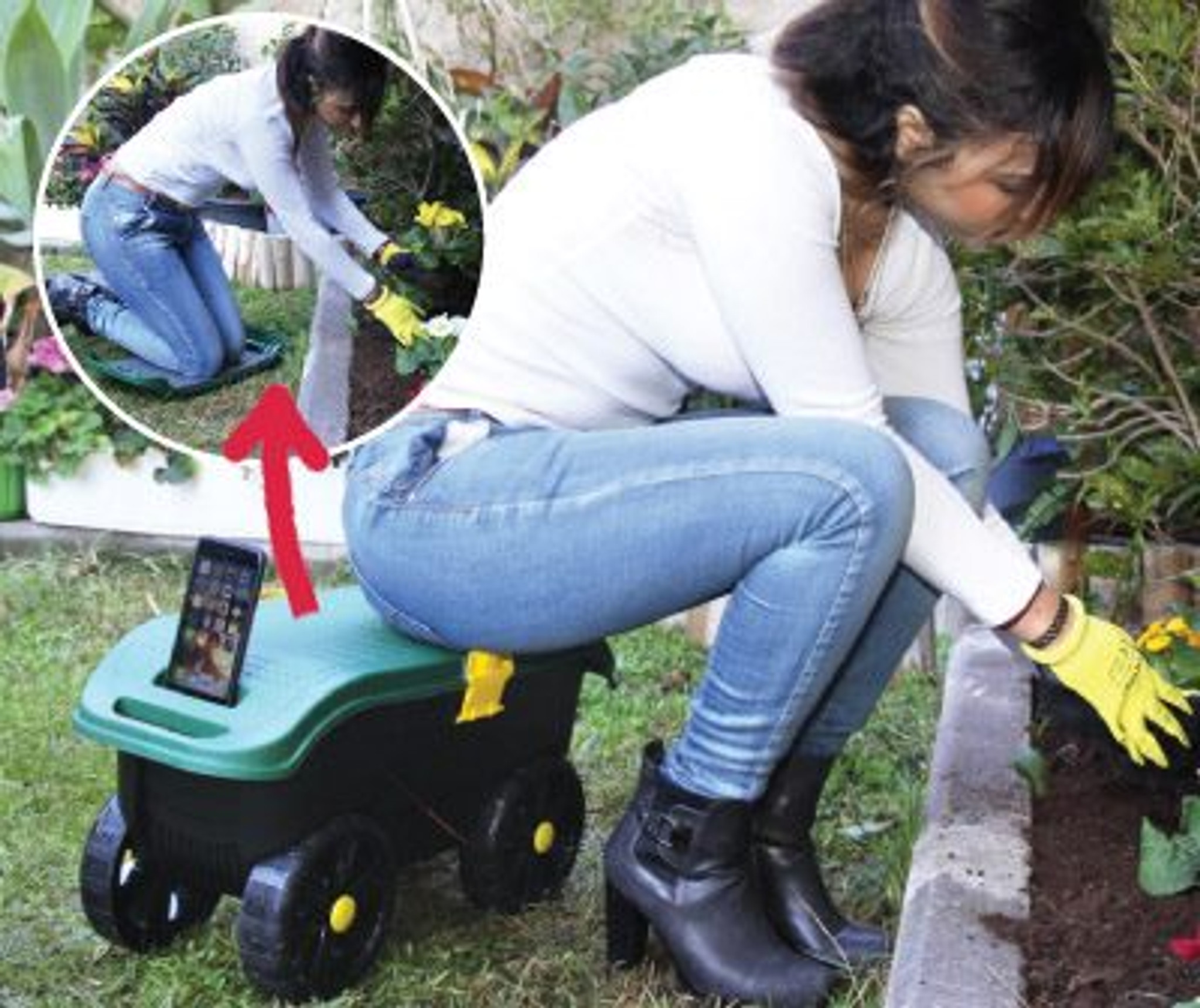 Kneeler on Gardening stool