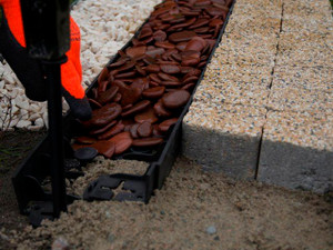 Brick path No-Dig Edging