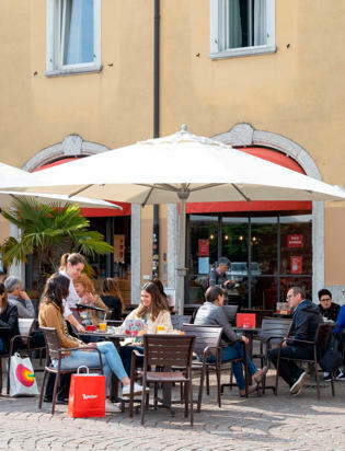 The Loacker Café at Trento Piazza Fiera