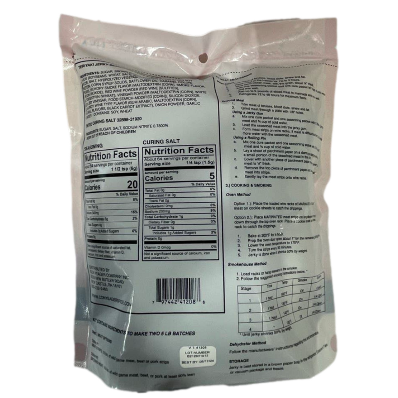 Con Yeager Meat Processing Kit Teriyaki Jerky