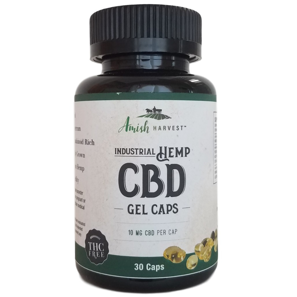 Yoder Naturals Amish Harvest CBD Gel Caps 10 mg CBD per cap