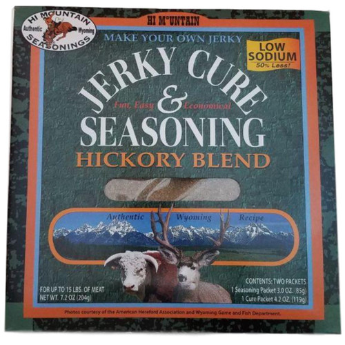 Hi Mountain Jerky Cure & Seasonings Low Sodium Hickory Blend