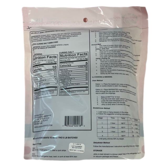 Con Yeager Meat Processing Kit Hillbilly Jerky