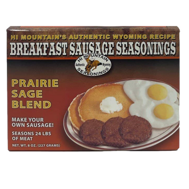 https://cdn11.bigcommerce.com/s-x8y6yj0di0/products/450/images/975/Hi_Mountain_Breakfast_Sausage_Seasonings_Prairie_Sage_Blend_front__30181.1659554889.386.513.png?c=1