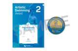 This is the Swim England Artistic Swimming Figure 2 Award, which is an a4 certificate and pin badge.