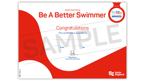 Be a Better Swimmer Award