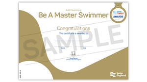 Be a Master Swimmer Award