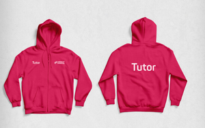 IoS Tutor Zip Hoodie - Pink