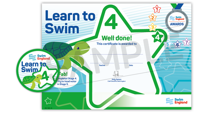 Learn to Swim - Stage 4 Award