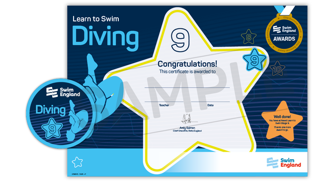Learn to Swim Stage 9 Diving Award