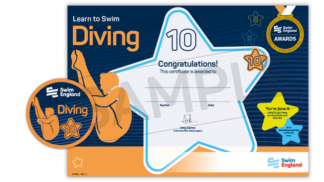 Learn to Swim Stage 10 Diving Award