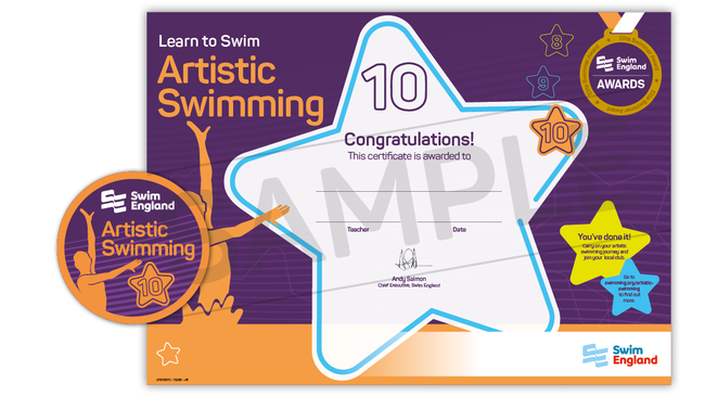 Learn to Swim Stage 10 Artistic Swimming Award