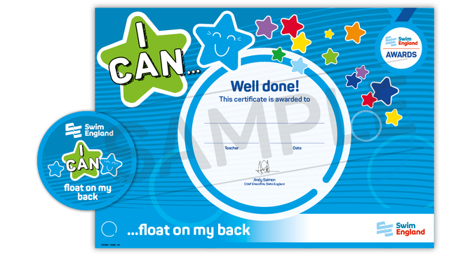 I CAN Float On My Back Award