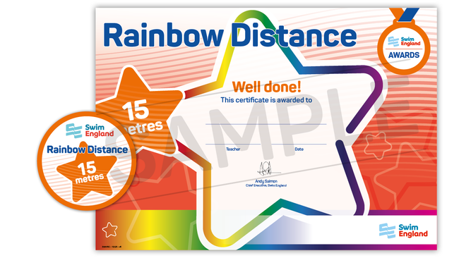 Rainbow Distance Award 15m