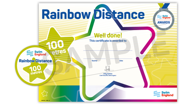 Rainbow Distance Award 100m