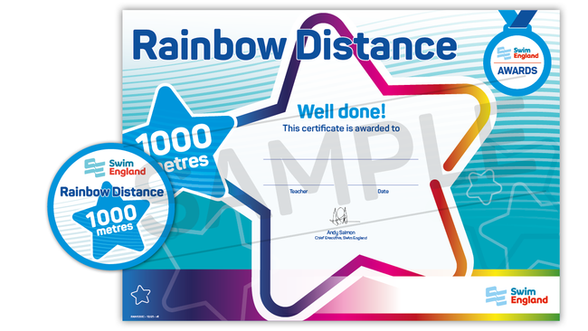 Rainbow Distance Award 1000m