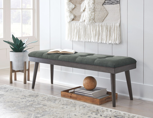 Ashlock Charcoal/Brown Accent Bench