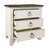 Nashbryn White/Brown Three Drawer Night Stand