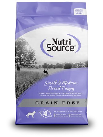 NutriSource Grain-Free Small/Medium Breed Puppy Turkey 