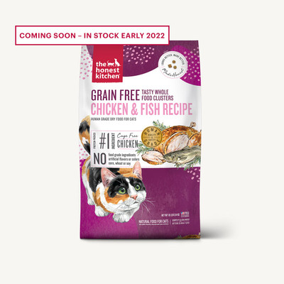 Honest Kitchen Cat Clusters Grain Free Chicken WhiteFish