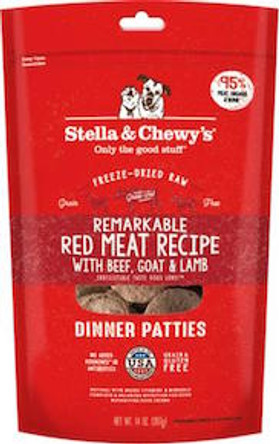 Stella & Chewy's Dog Freeze-Dried Dinner Patties Red Meat 14oz
