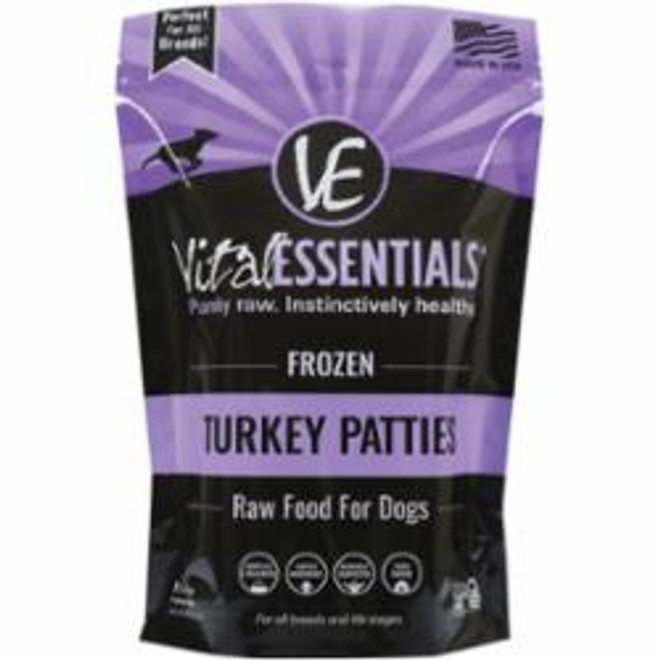 Vital Essentials Frozen Turkey Patties 6lb