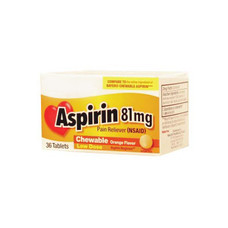 Chewable Aspirin, 36/bottle