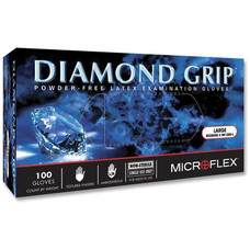 Microflex Diamond Grip Latex Gloves - Cases