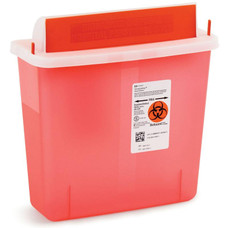 SharpSafety In Room Sharps Container w/ Mailbox Lid