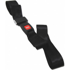 5' 2 Piece Nylon Strap w/ Metal Push Buckle/Loop Ends