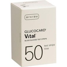 GLUCOCARD Vital Blood Glucose Test Strips, 50/box