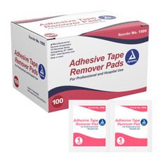 Adhesive Tape Remover Pads, 100/box