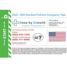 Dose By Growth EMS Standard Pediatric Tape
