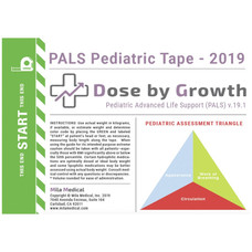 2019 Dose By Growth PALS Pediatric Emergency Tape