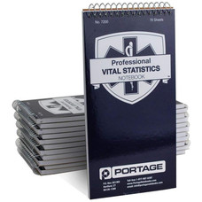 EMT/First Responders Vital Statistics Notebook