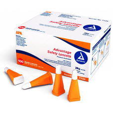 Advantage Pressure Activated Safety Lancets, 100/box