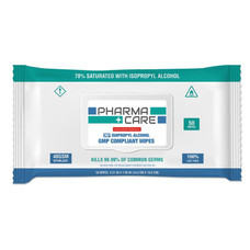 PharmaCare 70% Isopropyl Alcohol Wipes (50 Pack)
