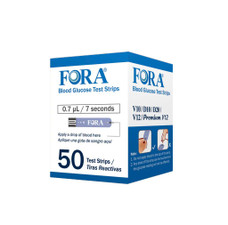 FORA GD20 Blood Glucose Meter Test Strips, 50/bx