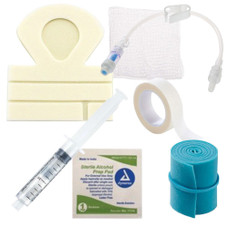 IV Start Kit w/IV Dressing, Ext. Set, 10ml Saline Flush