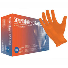 Sempermed SemperForce  Orange Nitrile Gloves