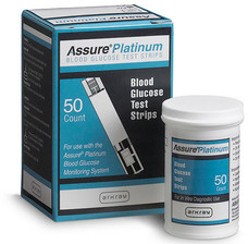 Arkray Assure Platinum Blood Glucose Test Strips, 50/bx