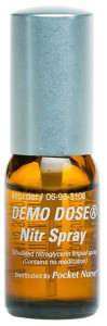 Demo Dose Nitroglycerin Spray, 400 mcg/10mL 400 mg