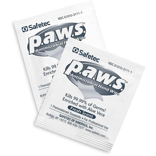 Safetec  p.a.w.s.  Antimicrobial Hand Wipes