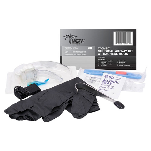 Tactical Medical Surgical Airway Kit w/ Tracheal Hook