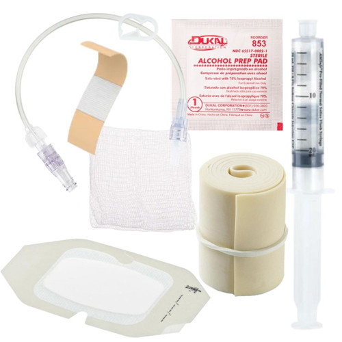 IV Start Kit w/ Tegaderm 10ml PF Flush Syringe Amsino Ext Set