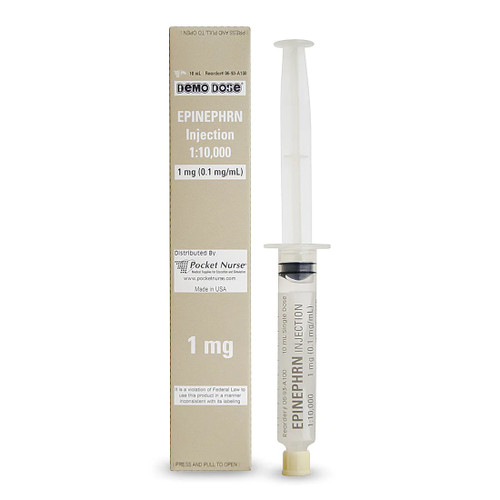 Demo Dose Prefilled Syringe - Epinephrn (10 ml)