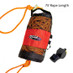 Kemp USA Throw Bag W/ Yellow Rope & Bengal Safety Whistle